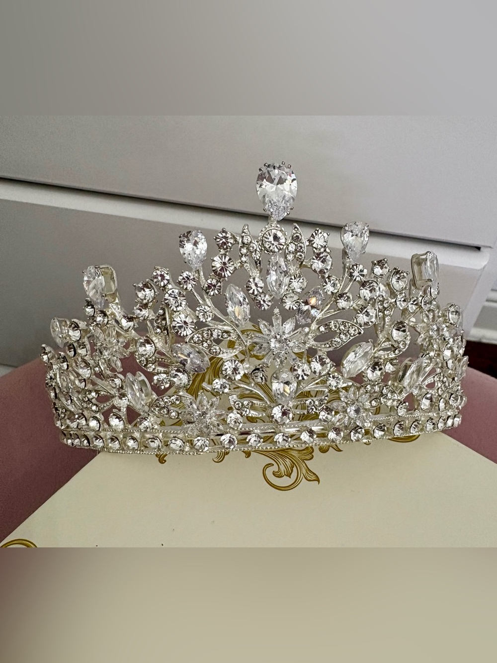 Terry Costa - Crystal Rhinestone Bridal Tiara Crown